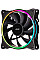Корпусний вентилятор 2E GAMING F120OR-ARGB, 120мм, 1200rpm, 3pin, 3pin +5VARGB, 25.3dBa, чорний