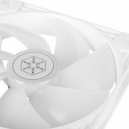 Корпусний вентилятор  SilverStone Vista VS140W ARGB, 140мм, 1600rpm, 4pin PWM, 3pin +5VARGB, 30.8dBa, білий