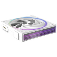 Корпусний вентилятор Zalman ZM-DF120  ARGB,  120мм, 800-2300rpm, 4pin, PWM, 3pin+5VARGB, 34,5dBa, POGO pin, Magnetic,  білий