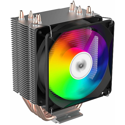 Процессорный кулер 2E GAMING Air Cool AC90D4-ARGB, LGA1851, 1700, 1200, 1366, 115x, AM5, AM4, AM3, AM3+, 4pin PWM, TDP 130W