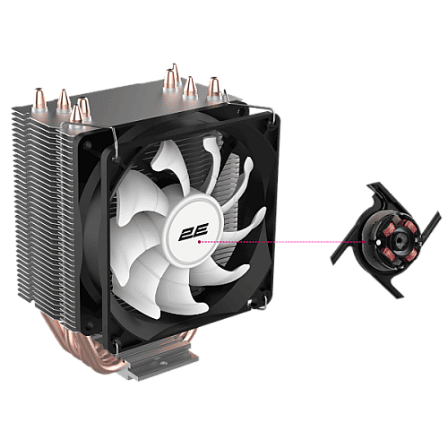 Процессорный кулер 2E GAMING Air Cool AC90D4-ARGB, LGA1851, 1700, 1200, 1366, 115x, AM5, AM4, AM3, AM3+, 4pin PWM, TDP 130W