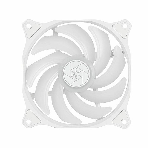 Корпусный вентилятор SilverStone Air Blazer 120RW-ARGB, 120мм, 600-2200rpm, 4pin PWM, 3pin+5VARGB, 7.4-35.6dBa, белый