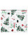 Скатертина ARDESTO Christmas Tree 140х180см, 100% поліестер, зелений