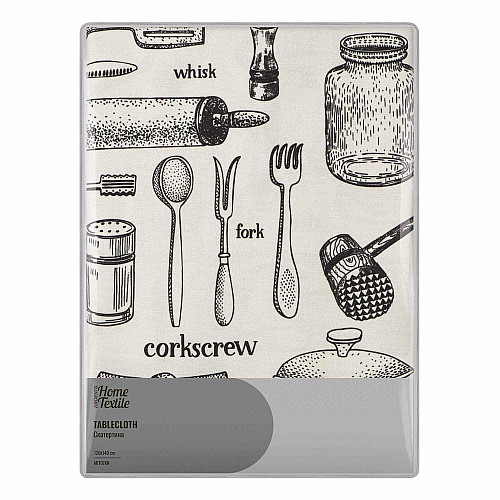 Скатертина ARDESTO Kitchen 120х140см, 90% поліестер, 10% бавовна