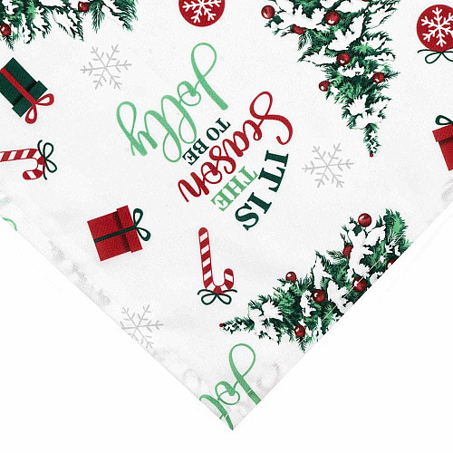 Скатертина ARDESTO Christmas Tree 140х180см, 100% поліестер, зелений