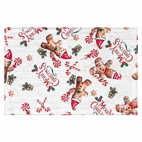 Салфетка серв. ARDESTO Christmas Gingerbread 30х45см, 100% полиэстер, красный