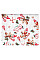 Скатерть ARDESTO Christmas Gingerbread 140х180см, 100% полиэстер, красный