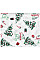 Скатертина ARDESTO Christmas Tree 140х180см, 100% поліестер, зелений