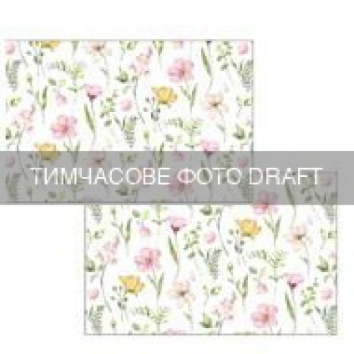 Набір серветок серв. ARDESTO Spring flowers 30х45см, 2шт, 100% поліестер, білий
