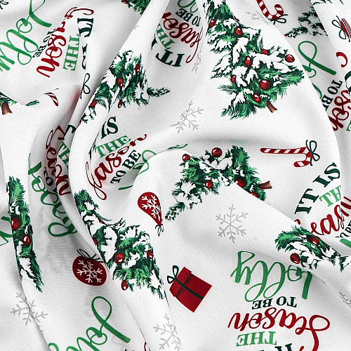 Скатертина ARDESTO Christmas Tree 140х180см, 100% поліестер, зелений