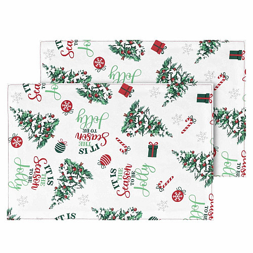 Набор салфеток серв. ARDESTO Christmas Tree 30х45см, 2шт, 100% полиэстер, зеленый