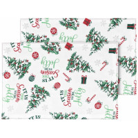 Набор салфеток серв. ARDESTO Christmas Tree 30х45см, 2шт, 100% полиэстер, зеленый