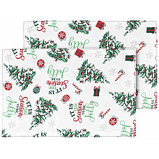 Набір серветок серв. ARDESTO Christmas Tree 30х45см, 2шт, 100% поліестер, зелений