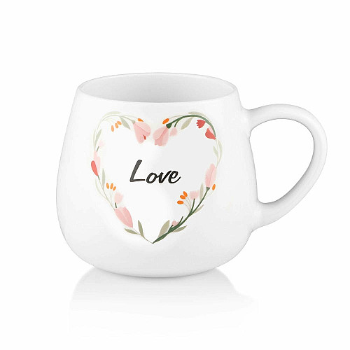 Чашка ARDESTO Love, 390мл, фарфор, многоцветный