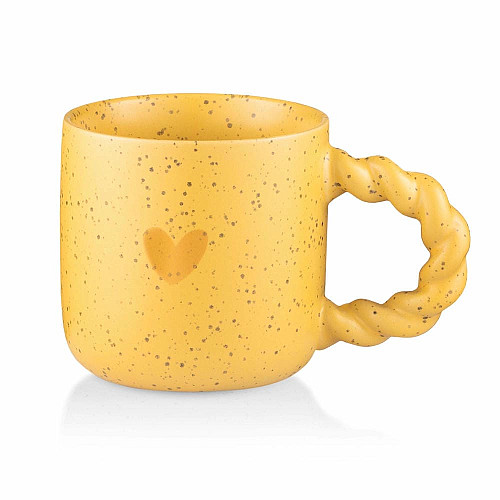 Чашка ARDESTO My heart, 300мл, кераміка, жовтий