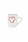 Чашка ARDESTO Heart, 320мл, кераміка, білий