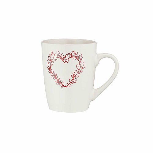 Чашка ARDESTO Heart, 320мл, кераміка, білий