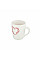 Чашка ARDESTO Heart, 320мл, кераміка, білий