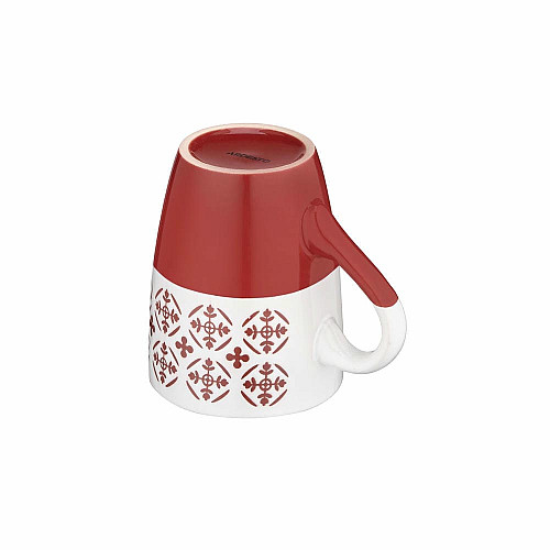 Чашка ARDESTO Ornament, 320мл, керамика, красно-белый