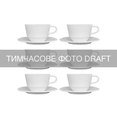 Сервіз чайний ARDESTO Ancona, 12 предметів, 230мл, порцеляна, білий