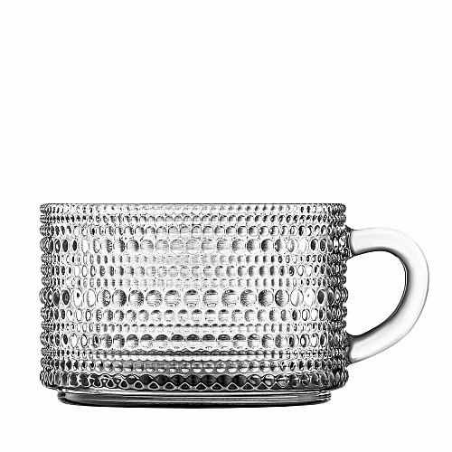 Чашка ARDESTO Verbena, 10.5см, скло, сірий
