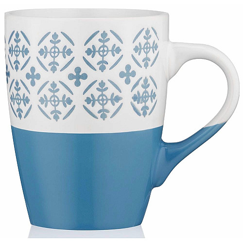 Чашка ARDESTO Ornament, 320мл, кераміка, синьо-білий