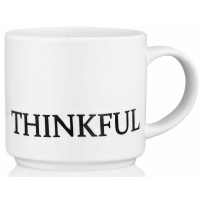 Чашка ARDESTO Thinkful, 420мл, кераміка, білий