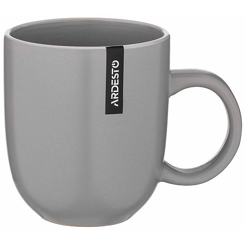 Чашка ARDESTO Cremona Dusty grey, 390мл, кераміка, сірий