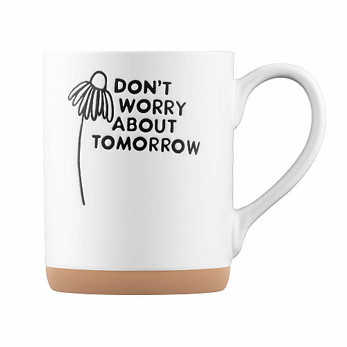 Чашка ARDESTO Don't worry, 535мл, керамика, белый