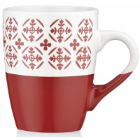 Чашка ARDESTO Ornament, 320мл, керамика, красно-белый