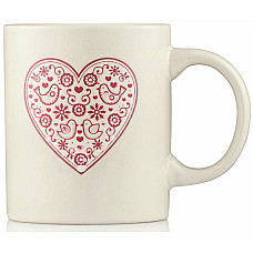 Чашка ARDESTO Heart, 320мл, кераміка, білий