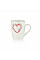 Чашка ARDESTO Heart, 320мл, кераміка, білий