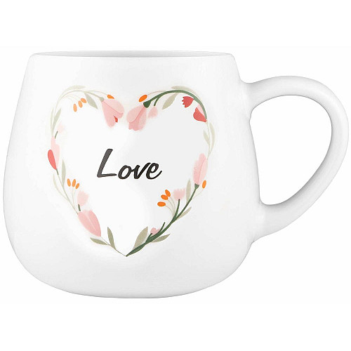 Чашка ARDESTO Love, 390мл, фарфор, многоцветный