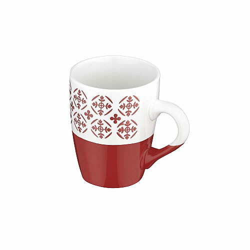 Чашка ARDESTO Ornament, 320мл, керамика, красно-белый