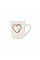Чашка ARDESTO Heart, 320мл, кераміка, білий