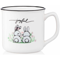 Чашка ARDESTO Joyful, 320мл, фарфор, белый