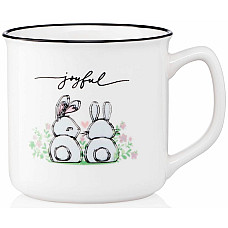 Чашка ARDESTO Joyful, 320мл, порцеляна, білий