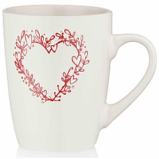 Чашка ARDESTO Heart, 320мл, кераміка, білий