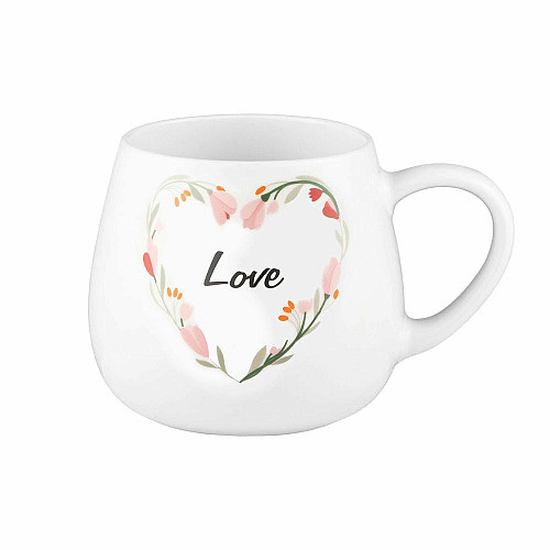 Чашка ARDESTO Love, 390мл, фарфор, многоцветный