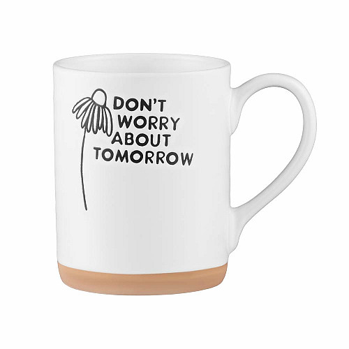 Чашка ARDESTO Don't worry, 535мл, керамика, белый