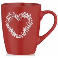 Чашка ARDESTO Heart, 320мл, керамика, красный