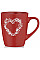 Чашка ARDESTO Heart, 320мл, кераміка, червоний