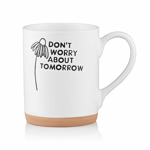 Чашка ARDESTO Don't worry, 535мл, керамика, белый