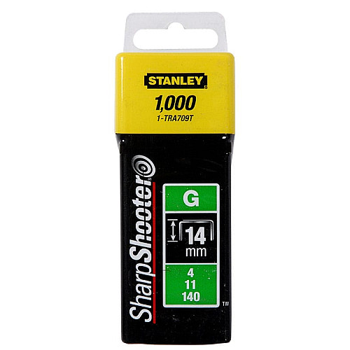 Скоби Stanley Light Duty, тип G, 14мм, 1000шт