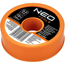 Лента уплотнительная Neo Tools, 15м, 19x0.2мм (фумка)
