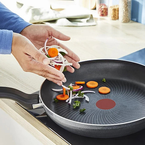 Сковорода з кришкою Tefal So' Light, 26см, алюміній, бакеліт, скло, чорний
