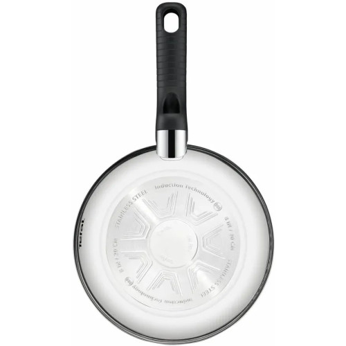 Сковорода Tefal Comfort Max, 20см, нержавіюча сталь, бакеліт, чорний