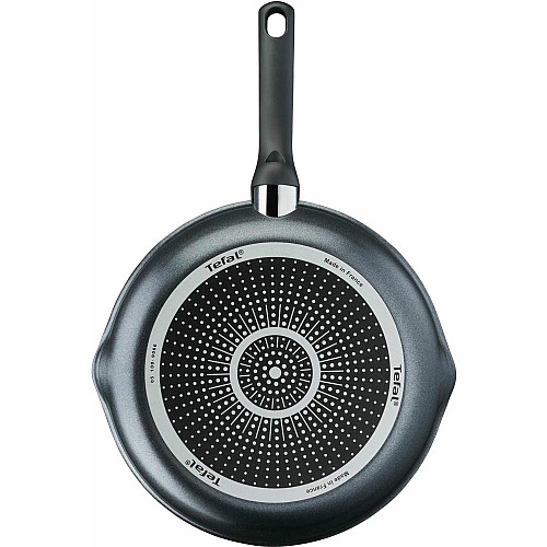 Сковорода с крышкой Tefal Day by Day, 24см, с крышкой, алюминий, бакелит, стекло, черный
