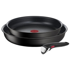 Набір посуду Tefal Ingenio Easy Cook & Clean, змінна ручка, 3предметів, алюміній, бакеліт, чорний