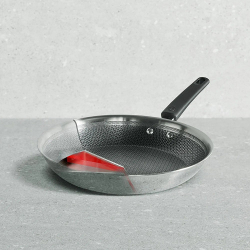 Сковорода Tefal Emotion+ Power, 28см, нержавіюча сталь, серцевина-алюміній, хромована сталь, бакеліт